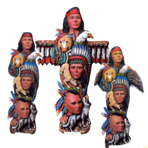 AMERINDIEN TOTEM - C46/C47/C48