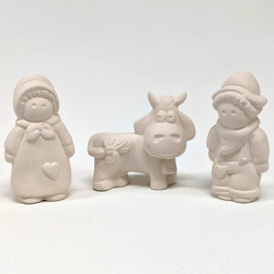 FERMIERS COUPLE-VACHE